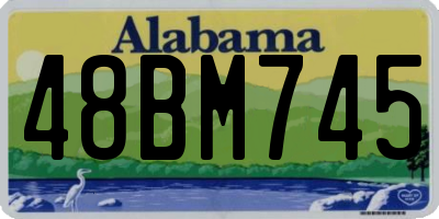 AL license plate 48BM745