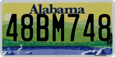 AL license plate 48BM748