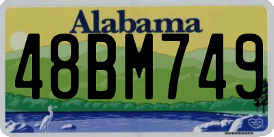 AL license plate 48BM749