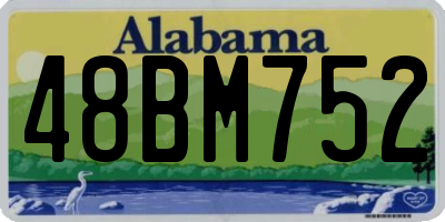 AL license plate 48BM752