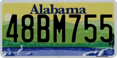 AL license plate 48BM755