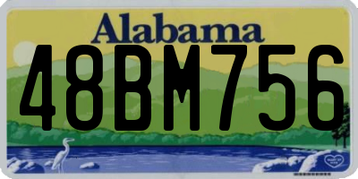 AL license plate 48BM756