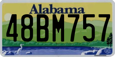 AL license plate 48BM757