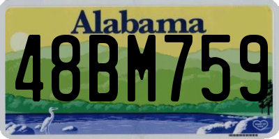 AL license plate 48BM759