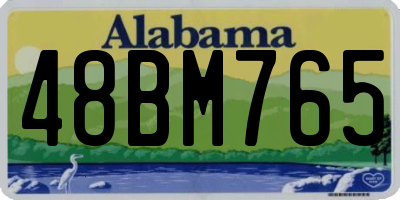 AL license plate 48BM765