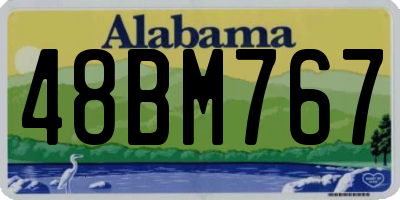 AL license plate 48BM767