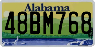 AL license plate 48BM768