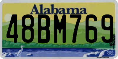 AL license plate 48BM769