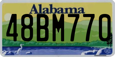 AL license plate 48BM770