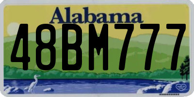 AL license plate 48BM777