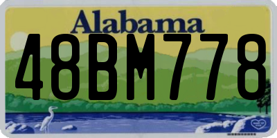 AL license plate 48BM778