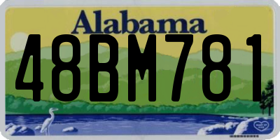 AL license plate 48BM781