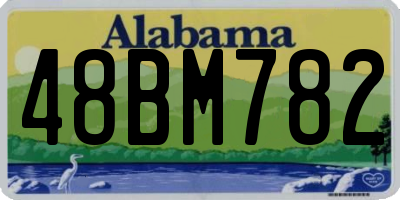 AL license plate 48BM782