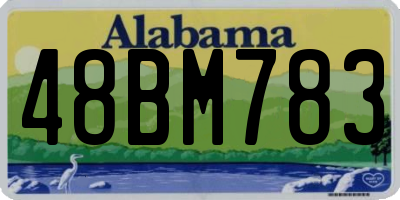 AL license plate 48BM783