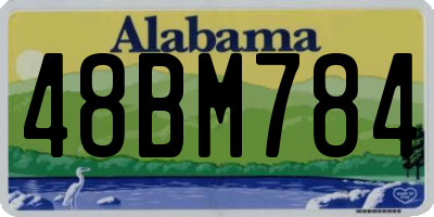 AL license plate 48BM784