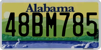 AL license plate 48BM785