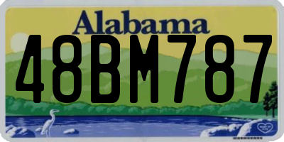 AL license plate 48BM787