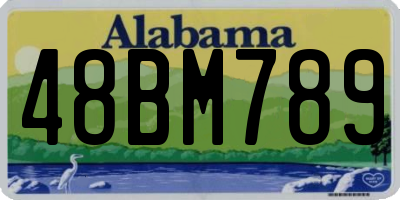 AL license plate 48BM789