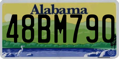 AL license plate 48BM790