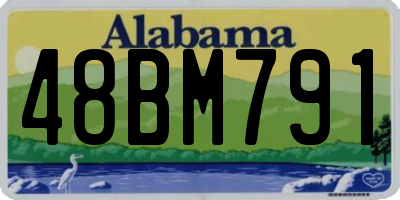 AL license plate 48BM791