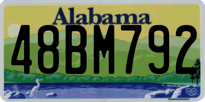 AL license plate 48BM792