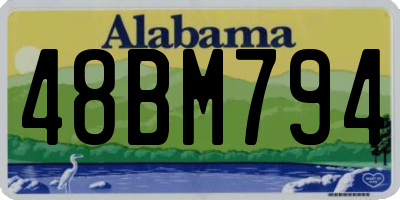 AL license plate 48BM794