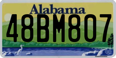 AL license plate 48BM807