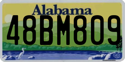 AL license plate 48BM809