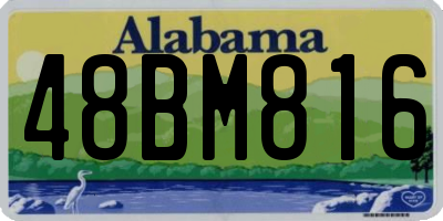 AL license plate 48BM816