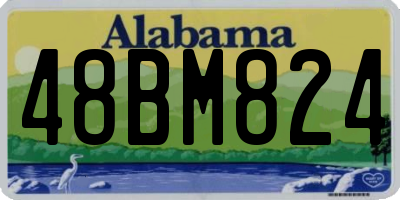 AL license plate 48BM824
