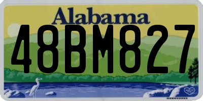 AL license plate 48BM827