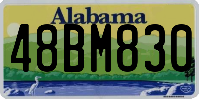 AL license plate 48BM830