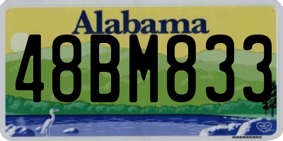AL license plate 48BM833