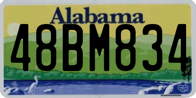AL license plate 48BM834