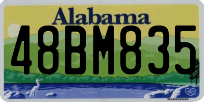 AL license plate 48BM835