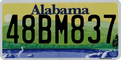 AL license plate 48BM837
