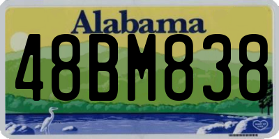 AL license plate 48BM838