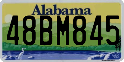 AL license plate 48BM845