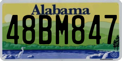 AL license plate 48BM847
