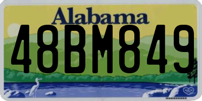 AL license plate 48BM849