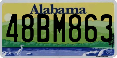 AL license plate 48BM863