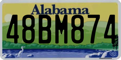 AL license plate 48BM874