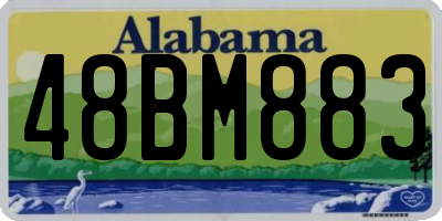 AL license plate 48BM883