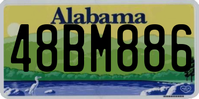AL license plate 48BM886