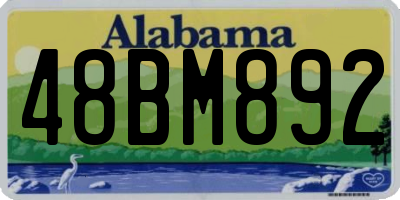 AL license plate 48BM892