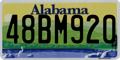 AL license plate 48BM920