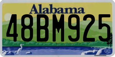AL license plate 48BM925