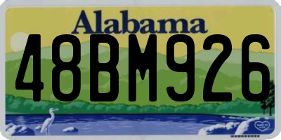 AL license plate 48BM926