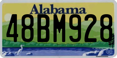 AL license plate 48BM928