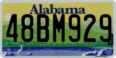 AL license plate 48BM929